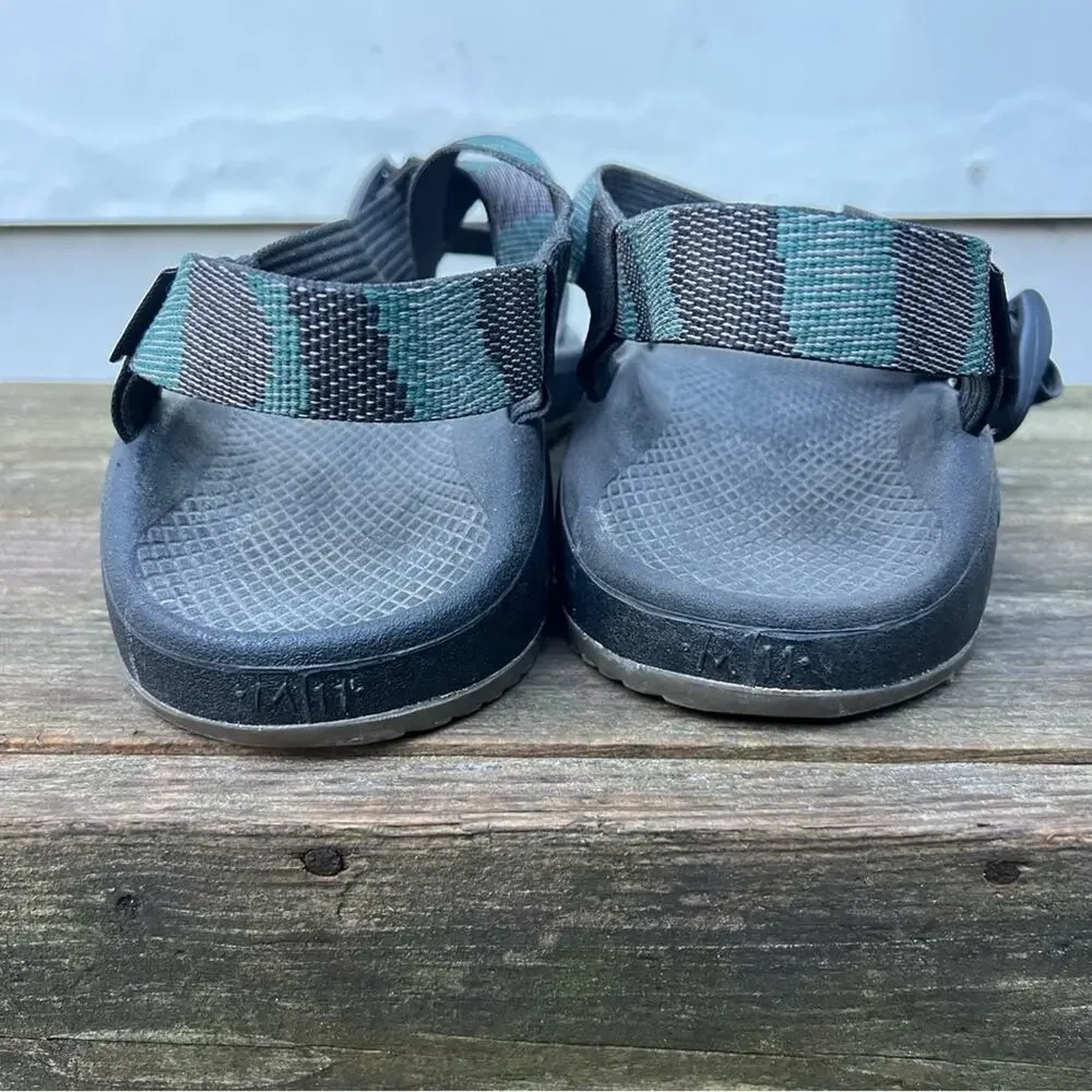 Chaco Z/X Strappy Hiking Adventure Sandals Teal Blue Black Webbing Men’s 11